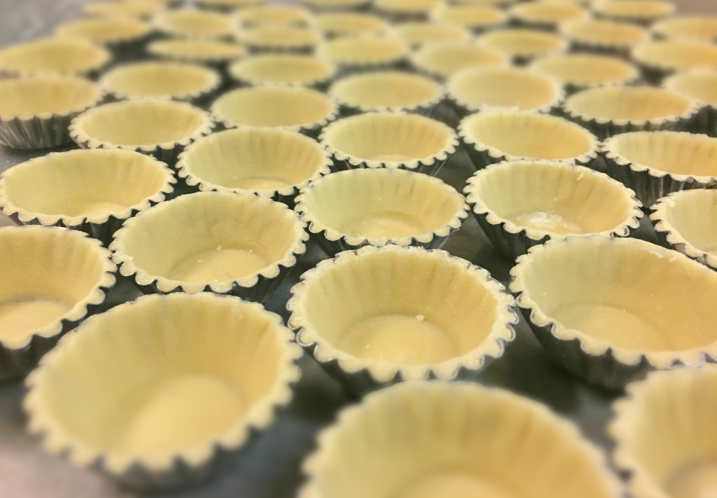 Rows of Tartlet shells