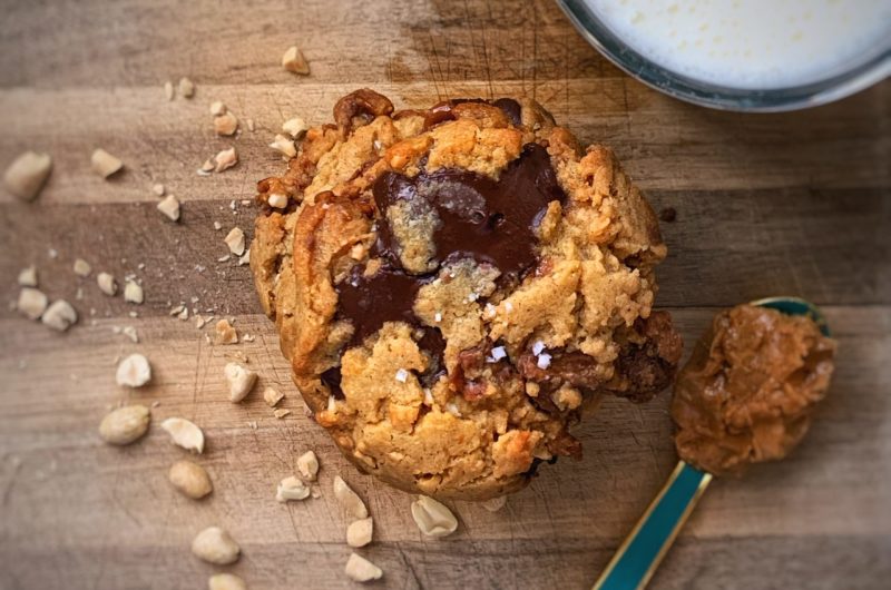 Brown Butter Toffee Peanut Butter Cookies