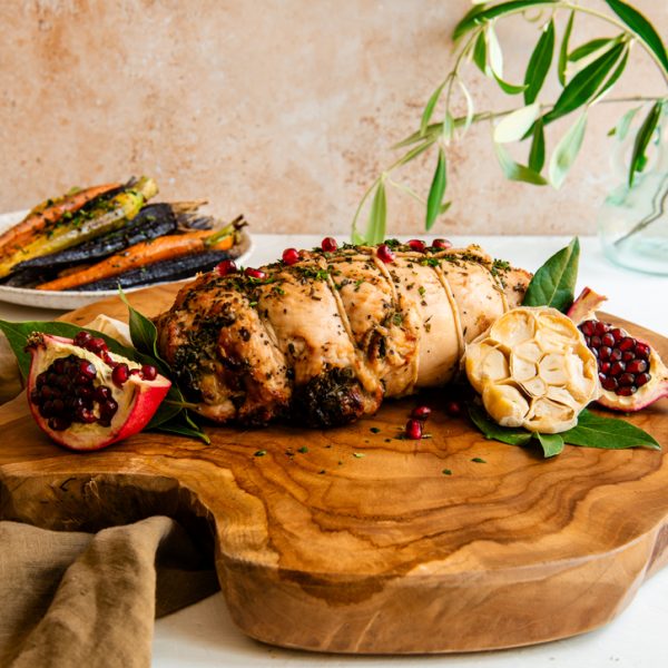 Roasted Garlic & Herb Diestel Turkey Breast Roulade
