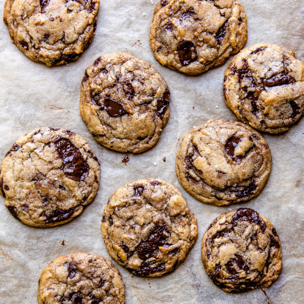Salted Chocolate Chip Cookies