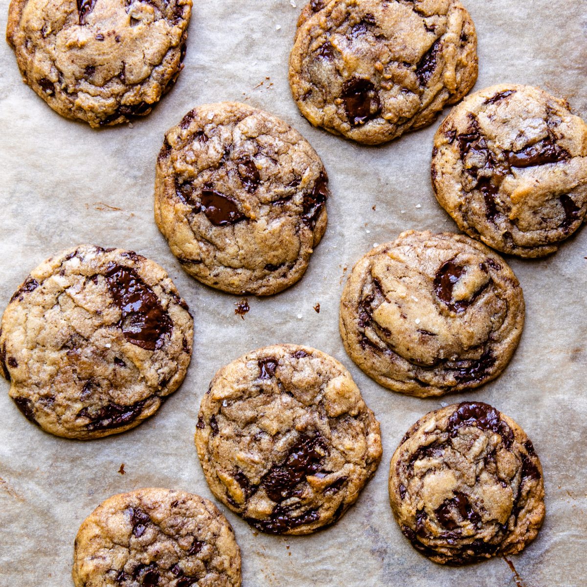 Salted Chocolate Chip Cookies