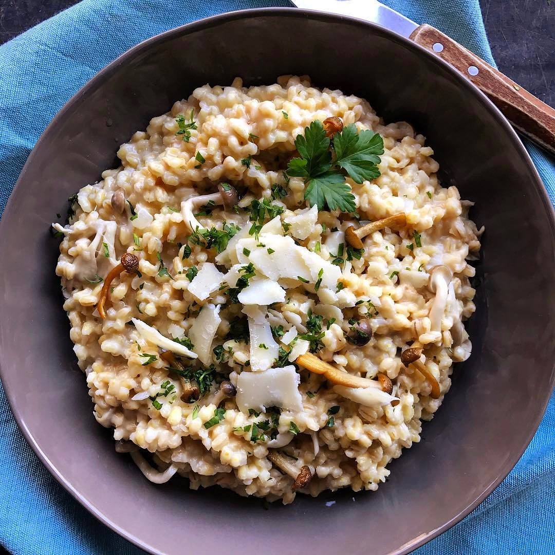 Nettle, Asparagus & Pea Risotto