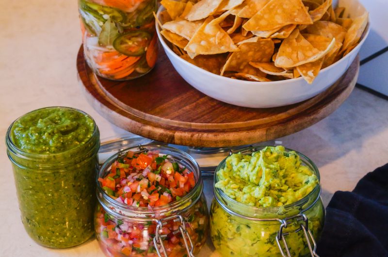 4 Essential Condiment Recipes for the Perfect Taco Night: Guacamole, Salsa Verde, Fresh Pico de Gallo, and Pickled Carrots & Jalapeños